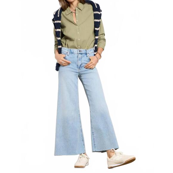 NEW FRAME le palazzo crop jean in light blue - Picture 6 of 6